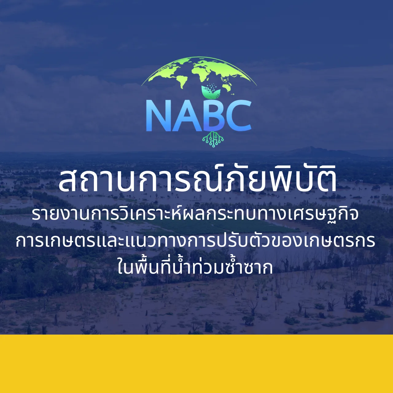 รายงานการวิเคราะห์ผลกระทบทางเศรษฐกิจการเกษตร และแนวทางการปรับตัวของเกษตรกรในพื้นที่น้ำท่วมซ้ำซาก